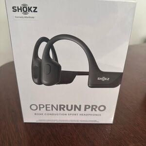 Shokz OpenRun Pro Bone Conduction Sport Headphones - Black